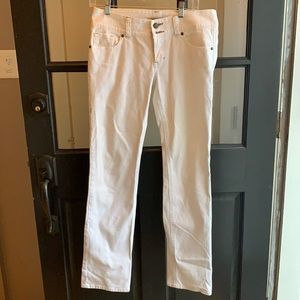 Cabi, size 4 white denim jeans